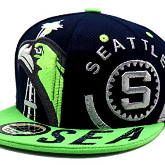 Seattle Premium Youth Monster Snapback Hat - Picture 3 of 8